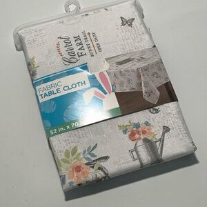 Fabric Easter Tablecloth Size 52x70" NWT